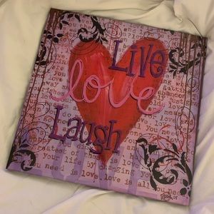 Wall Art Live Laugh Love